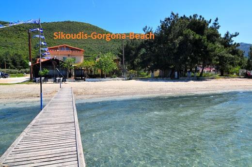 Sikoudis Gorgona Beach Skala Rachoni  Exterior foto